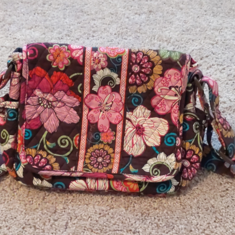 Vera Bradley Mod Floral Pink (RETIRED) Purse - Picture 5 of 8